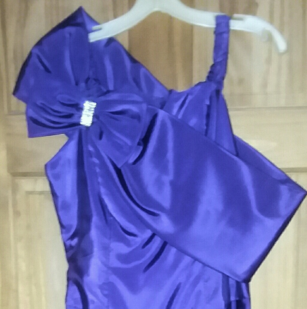Jordan Junior Bridesmaid Dress Plum Purple Vintage